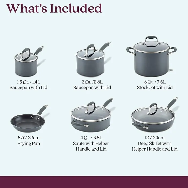 Anolon Advanced Home Hard Anodized 11-pc. Cookware Set