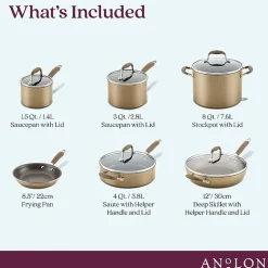 Anolon Advanced Home Hard Anodized 11-pc. Cookware Set