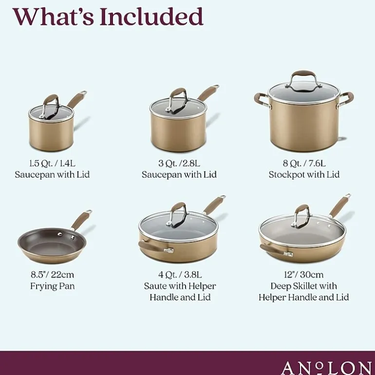 Anolon Advanced Home Hard Anodized 11-pc. Cookware Set