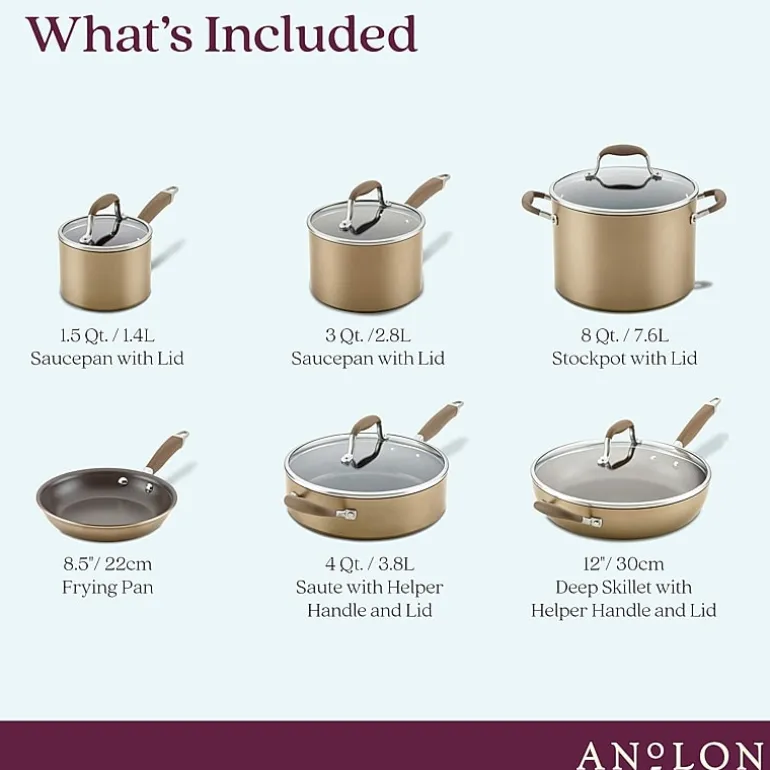 Anolon Advanced Home Hard Anodized 11-pc. Cookware Set