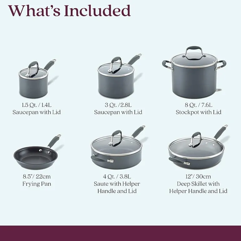 Anolon Advanced Home Hard Anodized 11-pc. Cookware Set