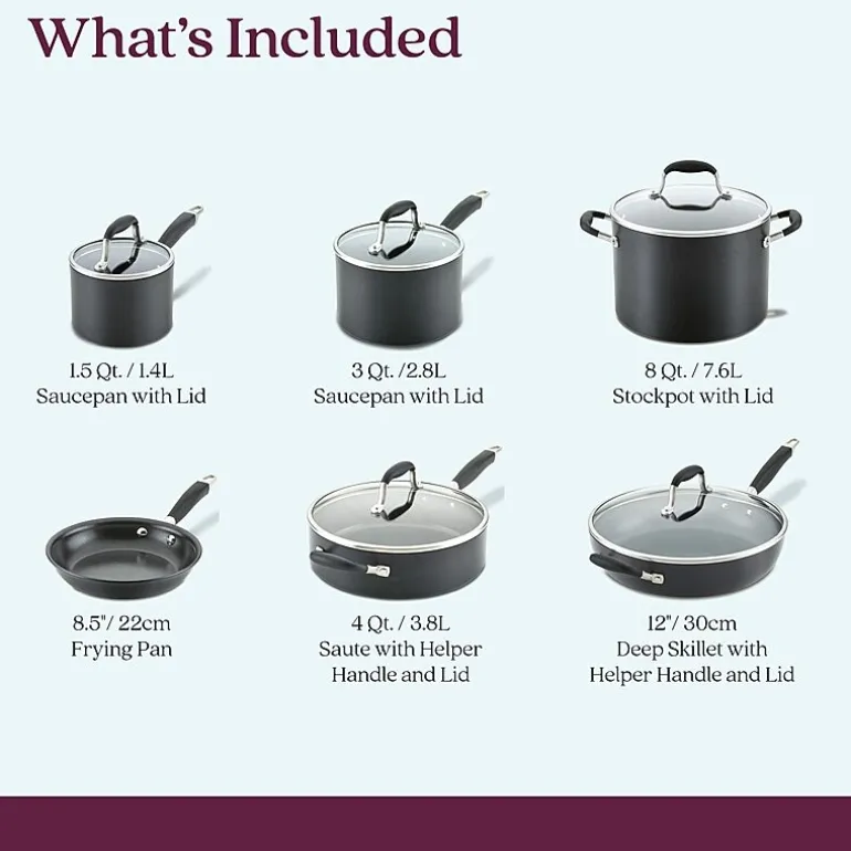 Anolon Advanced Home Hard Anodized 11-pc. Cookware Set