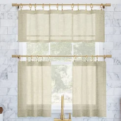 Archaeo Akari 2-pc. Rod Pocket Window Tier