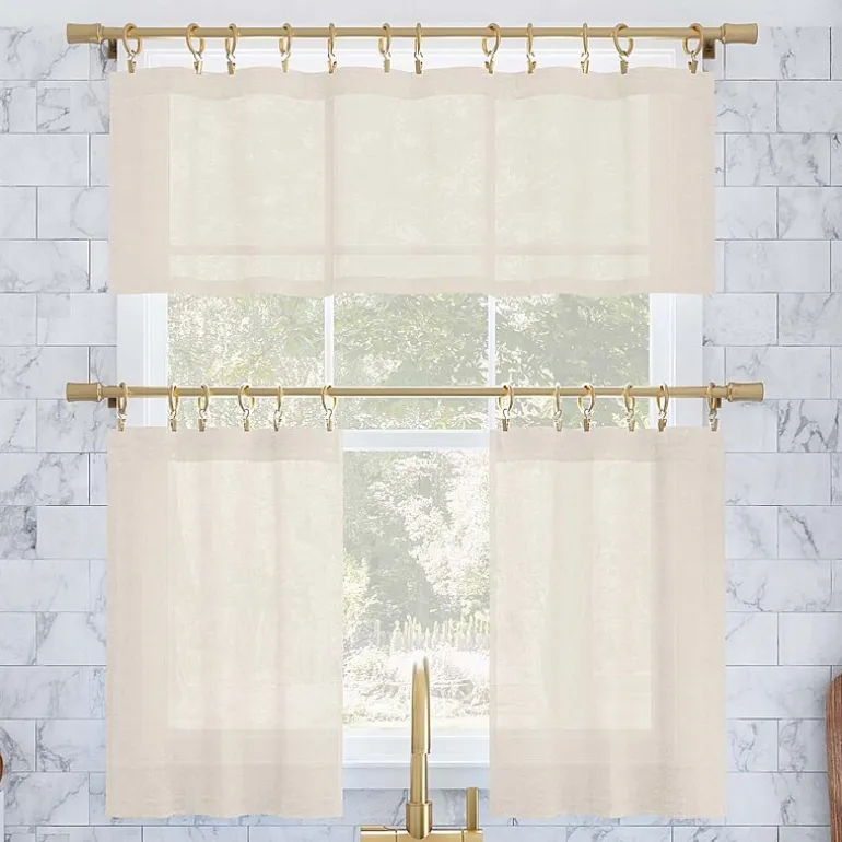 Archaeo Akari 2-pc. Rod Pocket Window Tier