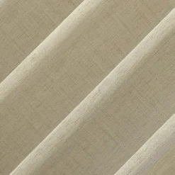 Archaeo Akari Slub Textured Linen Blend Grommet Top Sheer Single Curtain Panel