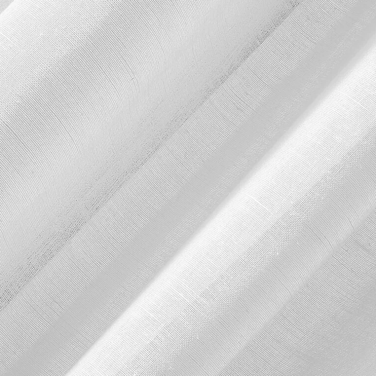 Archaeo Akari Slub Textured Linen Blend Grommet Top Sheer Single Curtain Panel