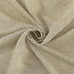 Archaeo Akari Slub Textured Linen Blend Grommet Top Sheer Single Curtain Panel