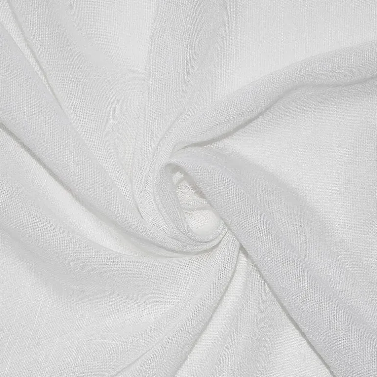 Archaeo Akari Slub Textured Linen Blend Grommet Top Sheer Single Curtain Panel