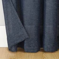 Archaeo Akari Slub Textured Linen Blend Grommet Top Sheer Single Curtain Panel