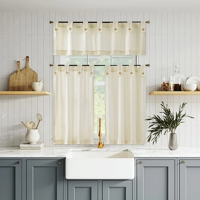 Archaeo Boulder Tab Top Tailored Valance