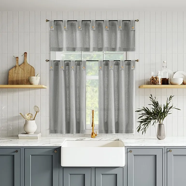 Archaeo Boulder Tab Top Tailored Valance
