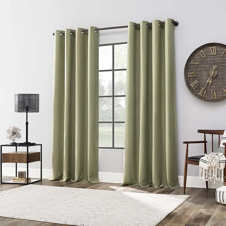 Archaeo Colt Grommet Top Energy Saving 100% Blackout Single Curtain Panel