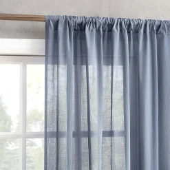 Archaeo Coralie Rod Pocket Sheer Single Curtain Panel