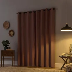 Archaeo Gelso Grommet Top 100% Blackout Single Curtain Panel