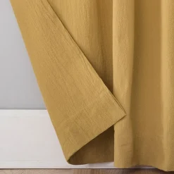 Archaeo Sarro Washed Cotton Tab Top Light-Filtering Single Curtain Panel