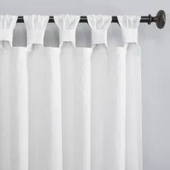Archaeo Sarro Washed Cotton Tab Top Light-Filtering Single Curtain Panel