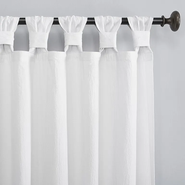 Archaeo Sarro Washed Cotton Tab Top Light-Filtering Single Curtain Panel