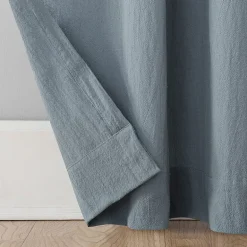 Archaeo Sarro Washed Cotton Tab Top Light-Filtering Single Curtain Panel