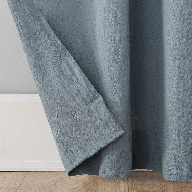 Archaeo Sarro Washed Cotton Tab Top Light-Filtering Single Curtain Panel