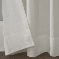 Archaeo Sarro Washed Cotton Tab Top Light-Filtering Single Curtain Panel