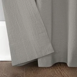 Archaeo Sarro Washed Cotton Tab Top Light-Filtering Single Curtain Panel