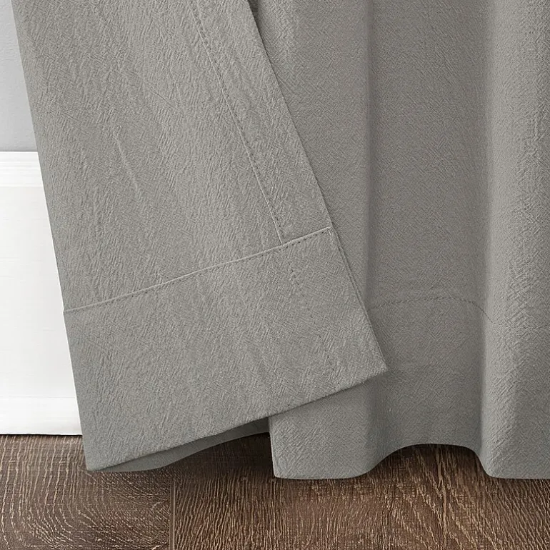 Archaeo Sarro Washed Cotton Tab Top Light-Filtering Single Curtain Panel