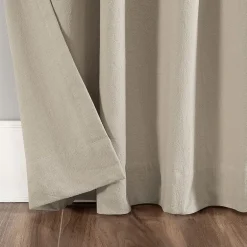 Archaeo Sarro Washed Cotton Tab Top Light-Filtering Single Curtain Panel