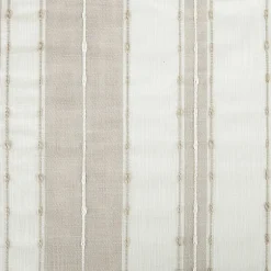 Archaeo Slub Texture Stripe Cotton Rod Pocket Light-Filtering Single Curtain Panel