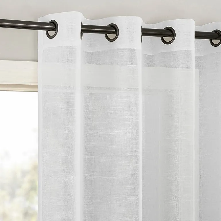 Archaeo Vail Grommet Top Sheer Single Curtain Panel