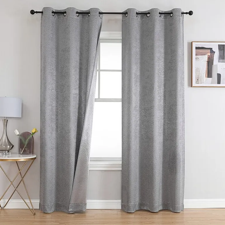 Archie Grommet Top Blackout Set of 2 Curtain Panel