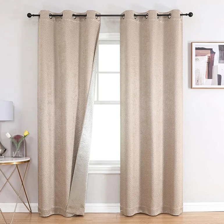 Archie Grommet Top Blackout Set of 2 Curtain Panel