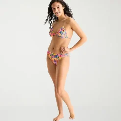 Arizona Adjustable Straps Juniors Triangle Bikini Swimsuit Top