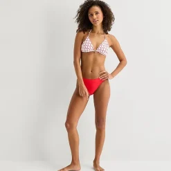 Arizona Adjustable Straps Juniors Triangle Bikini Swimsuit Top