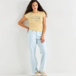 Arizona Baby Womens Juniors Crew Neck Short Sleeve T-Shirt