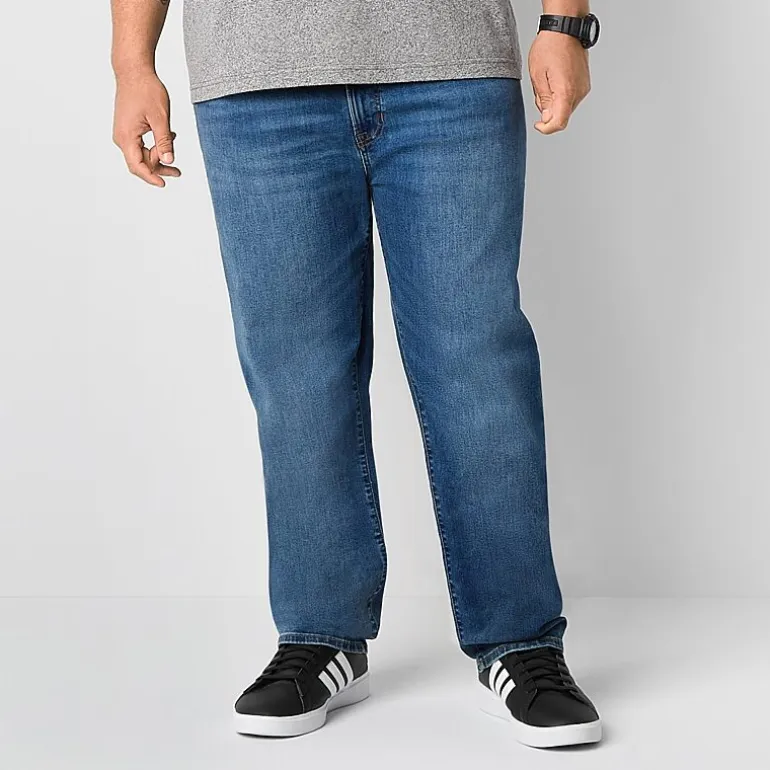 Arizona Big and Tall Advance Flex 360 Mens Straight Leg Jean