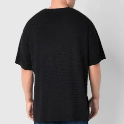 Arizona Big and Tall Mens Crew Neck Short Sleeve Pullover Sweater