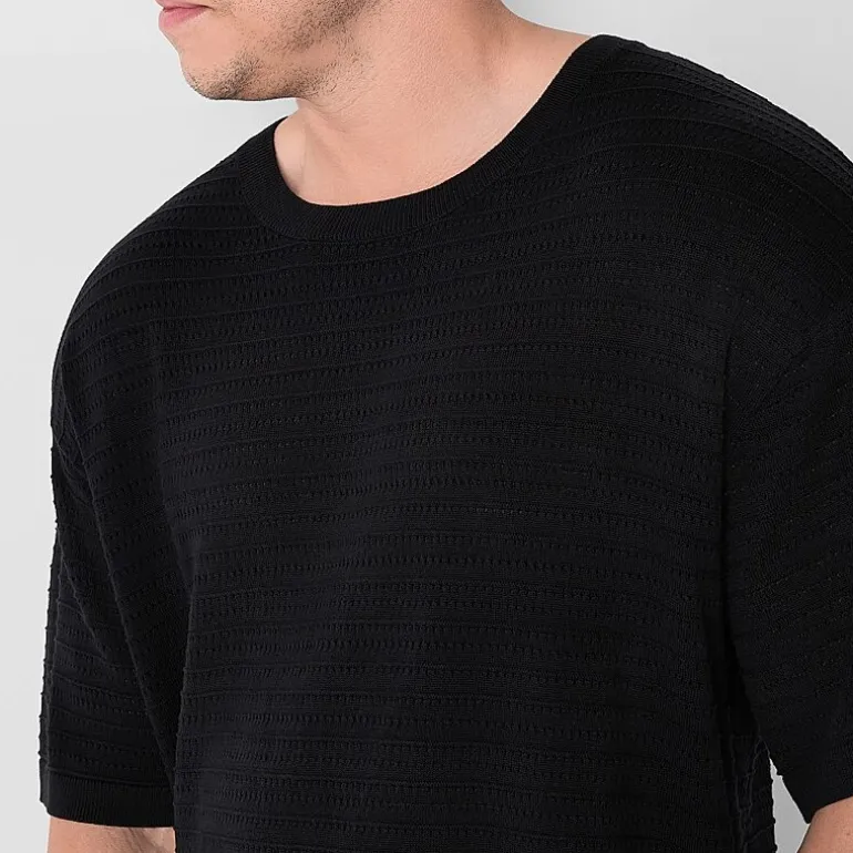 Arizona Big and Tall Mens Crew Neck Short Sleeve Pullover Sweater