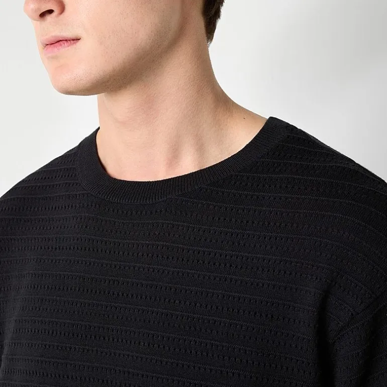 Arizona Big and Tall Mens Crew Neck Short Sleeve Pullover Sweater