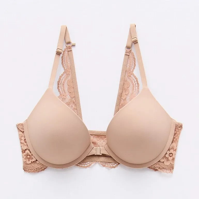 Arizona Body Cloud Kissed Front Close Push Up Demi Bra