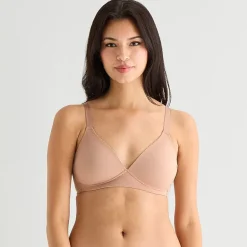 Arizona Body Cloud Kissed Wireless Triangle Plunge Pullover Bra