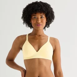Arizona Body Cloud Kissed Wireless Triangle Plunge Pullover Bra