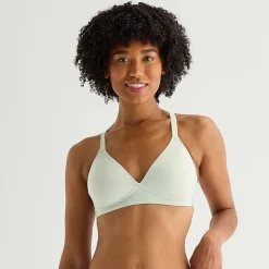 Arizona Body Cloud Kissed Wireless Triangle Plunge Pullover Bra