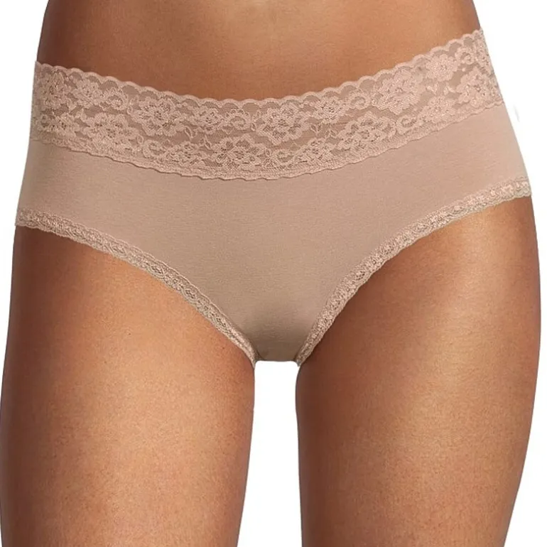 Arizona Body Cotton with Lace Hipster Panty