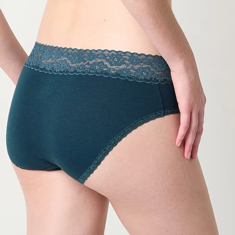 Arizona Body Cotton with Lace Hipster Panty