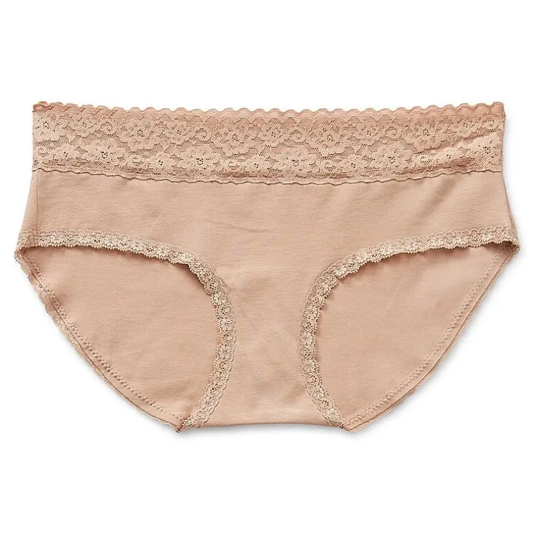 Arizona Body Cotton with Lace Hipster Panty