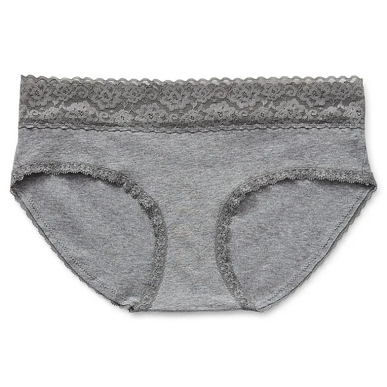 Arizona Body Cotton with Lace Hipster Panty