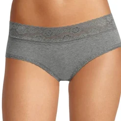 Arizona Body Cotton with Lace Hipster Panty