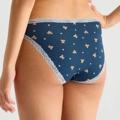 Arizona Body Cotton with Lace High Leg Bikini