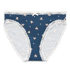 Arizona Body Cotton with Lace High Leg Bikini