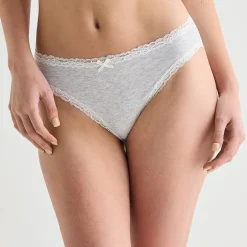 Arizona Body Cotton with Lace High Leg Bikini